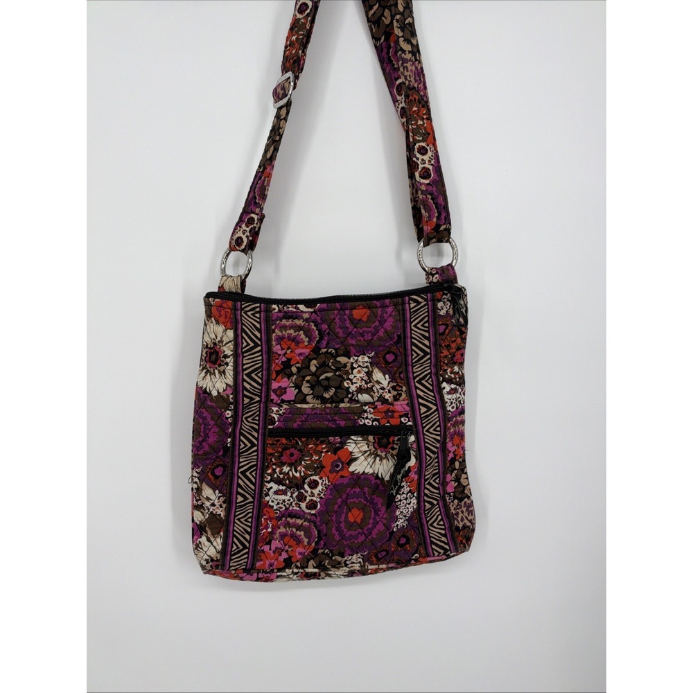 VERA BRADLEY -Triple Zip Hipster - Rosewood Excellent